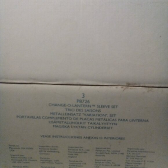 Partylite Change O Lantern Sleeve Set 2 Sets 6 Total Green Yellow Blue - Picture 9 of 9